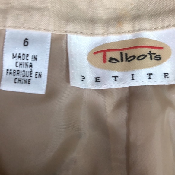 Vintage Talbots embroidered silk and linen pants size 6 petite. - Picture 3 of 6